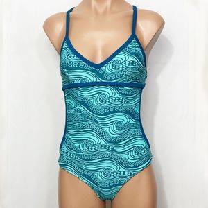 Honeygirl Waterwear Nani Reversible One Piece Monokini He’e Nalu Surf Size M